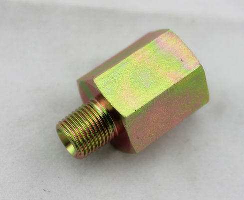 O homem/fêmea do NPT rosqueou adaptadores hidráulicos, encaixes hidráulicos da linha reta